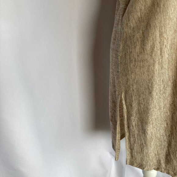 Artisan NY Women's sleeveless 100% linen fine knit long cardigan Size M EUC - Picture 5 of 10